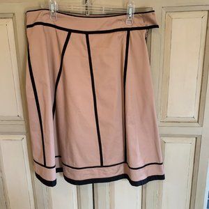 Anthropologie  A line Camel skirt